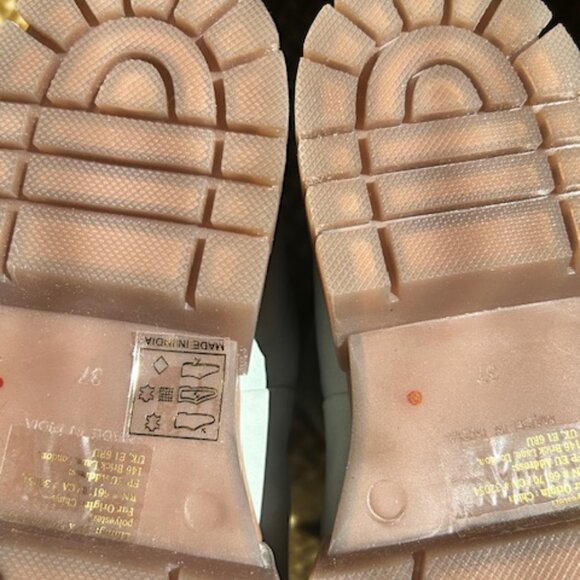 Free People Fable Faux Fur Leather Sky Blue Suede Platform Lug Sole Boots NEW - Picture 10 of 16